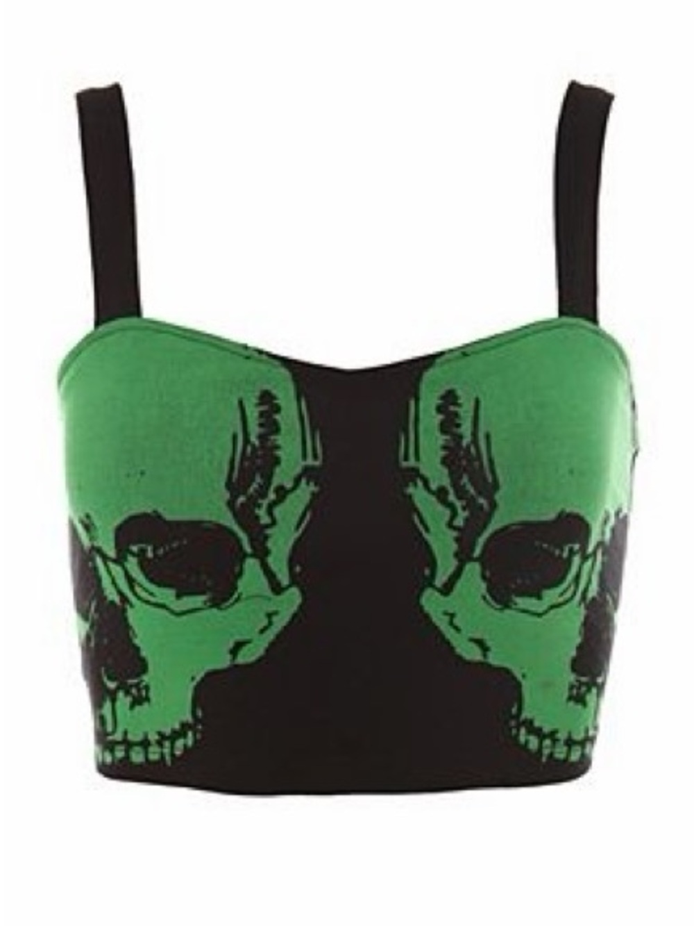 Hot Topic Skull Crop Top